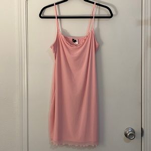 DIVIDED pink spaghetti strap dress